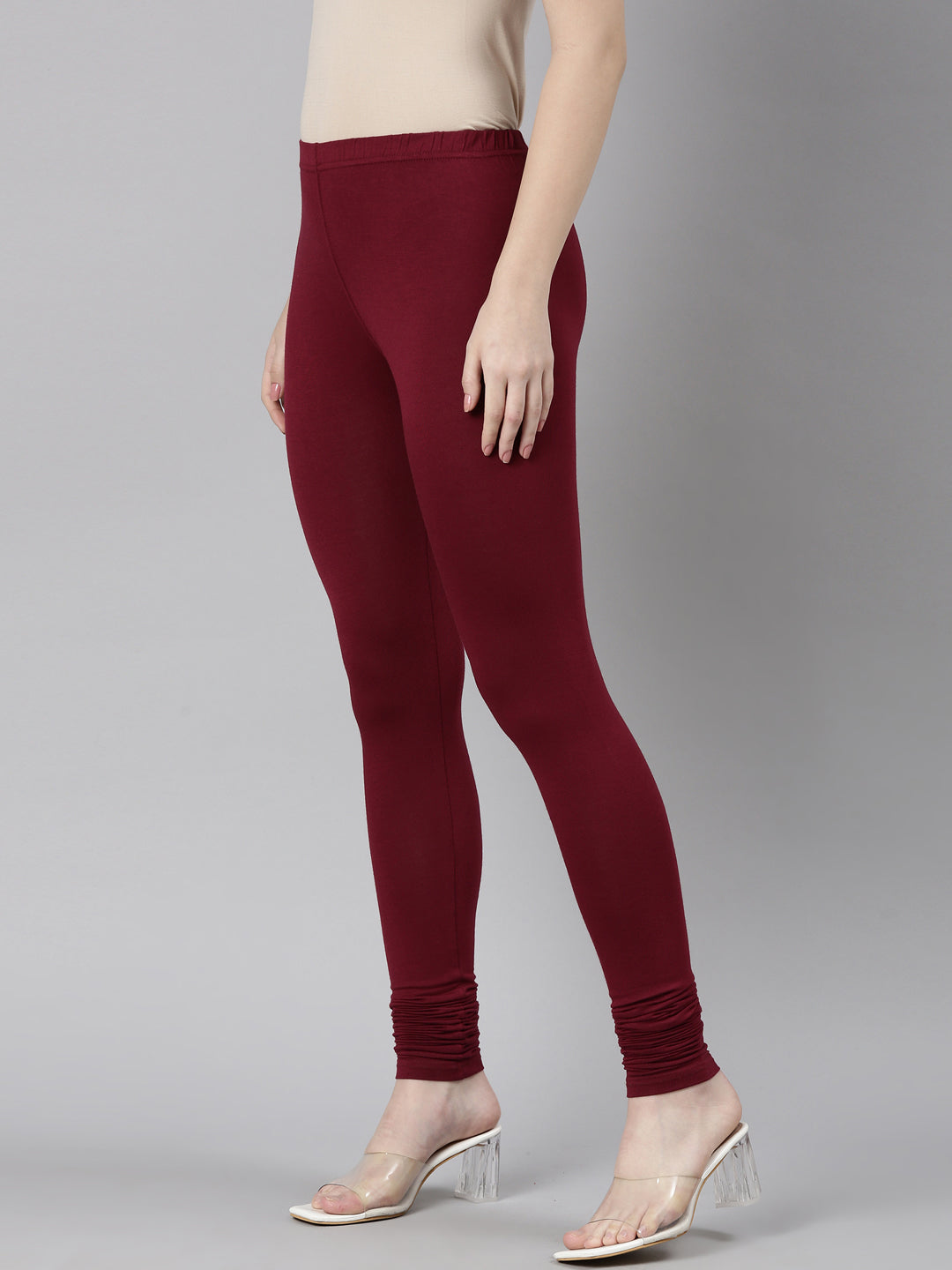 Neeru's Maroon Color Legging