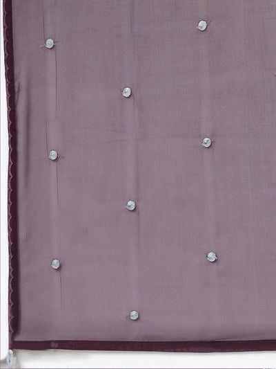 Neerus Purple Regular Straight Floral Kurta And Sharara With Dupatta