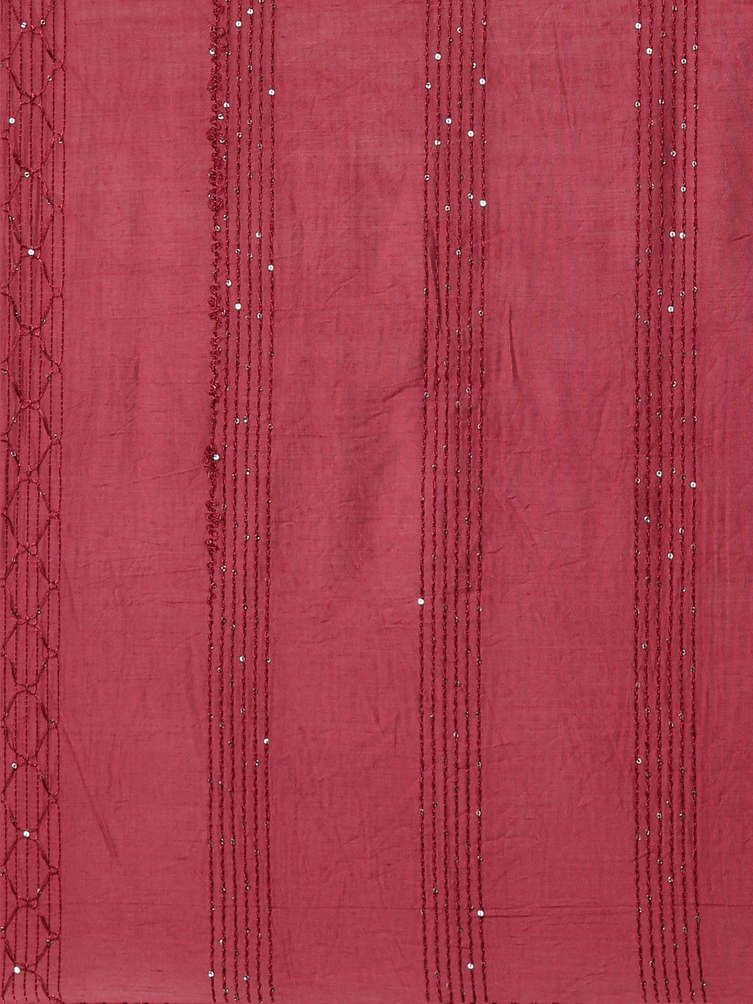 Neeru's Maroon Regular Straight Embroidered Readymade suits