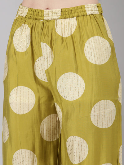 Neerus Yellow Straight Casual Kurta and Trouser