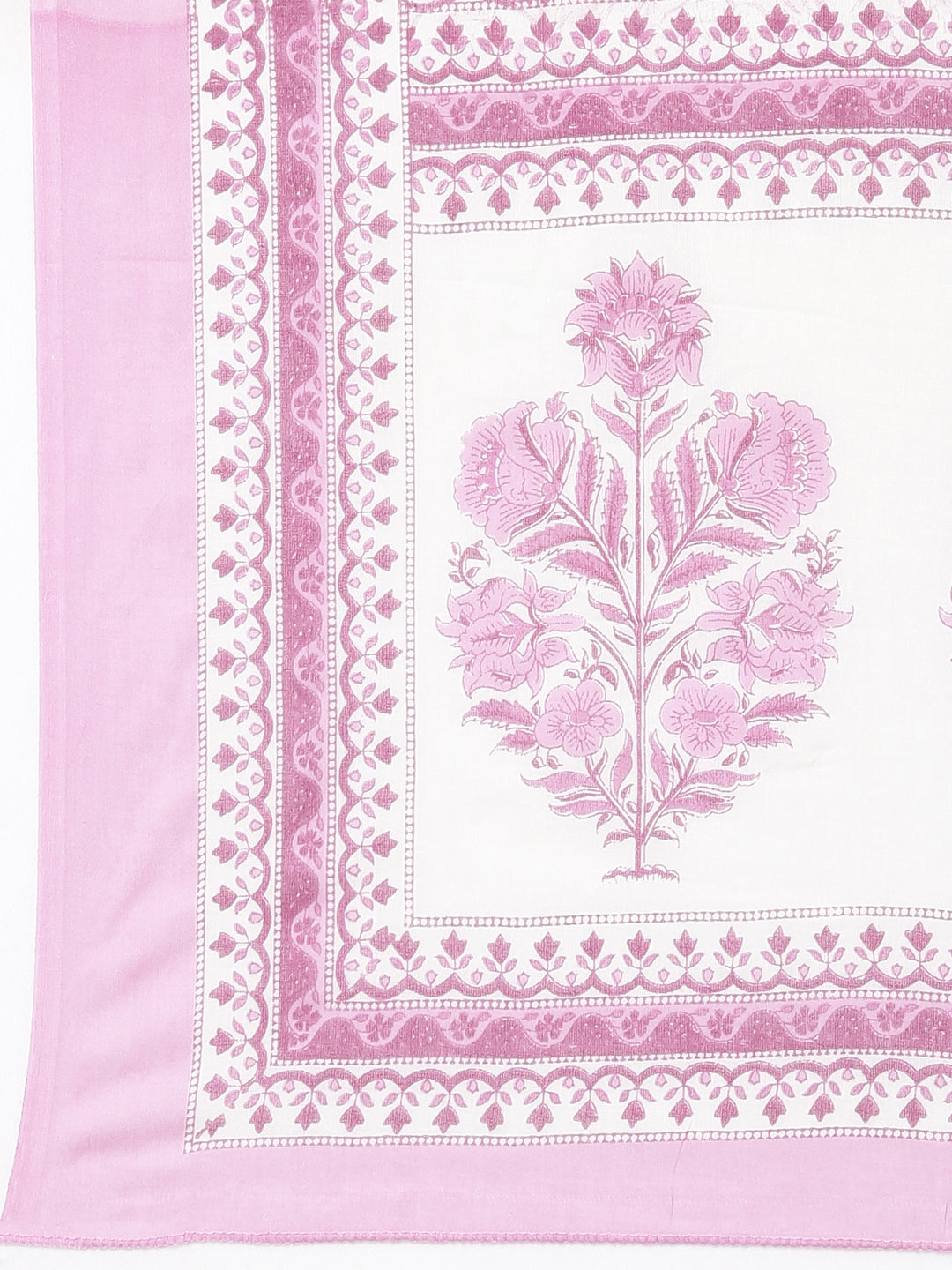 Neerus Lavender Regular Straight Floral Kurta And  Palazzos With Dupatta