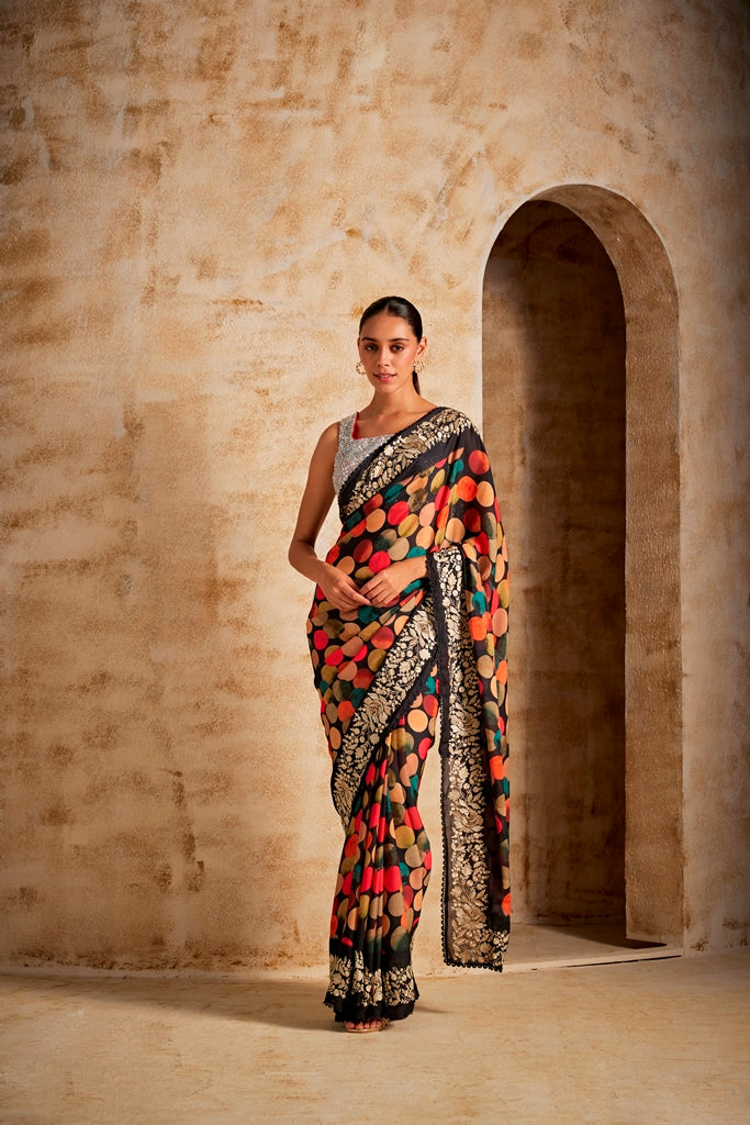 Neeru's Printed Crepe Fabric Saree