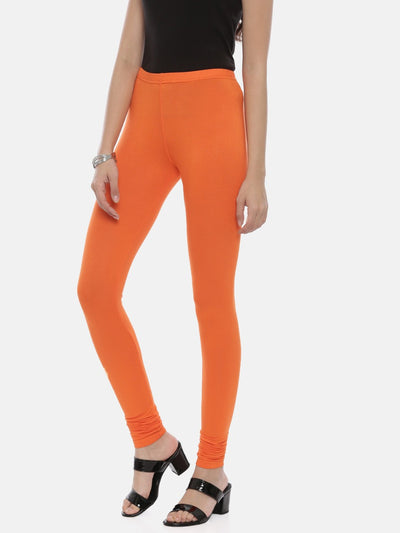 Neeru's Fire Color Lycra Fabric Leggings