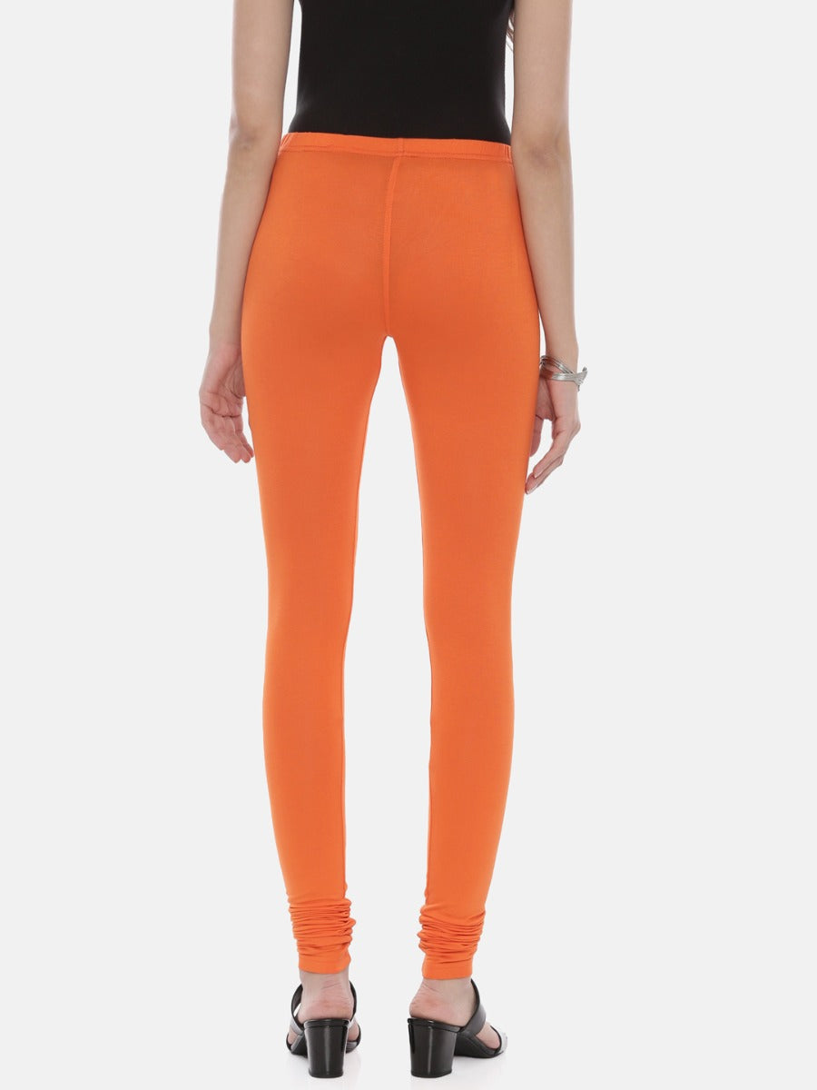 Neeru's Fire Color Lycra Fabric Leggings