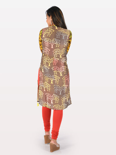 Neeru's Multicolor Printed Straight Kurta