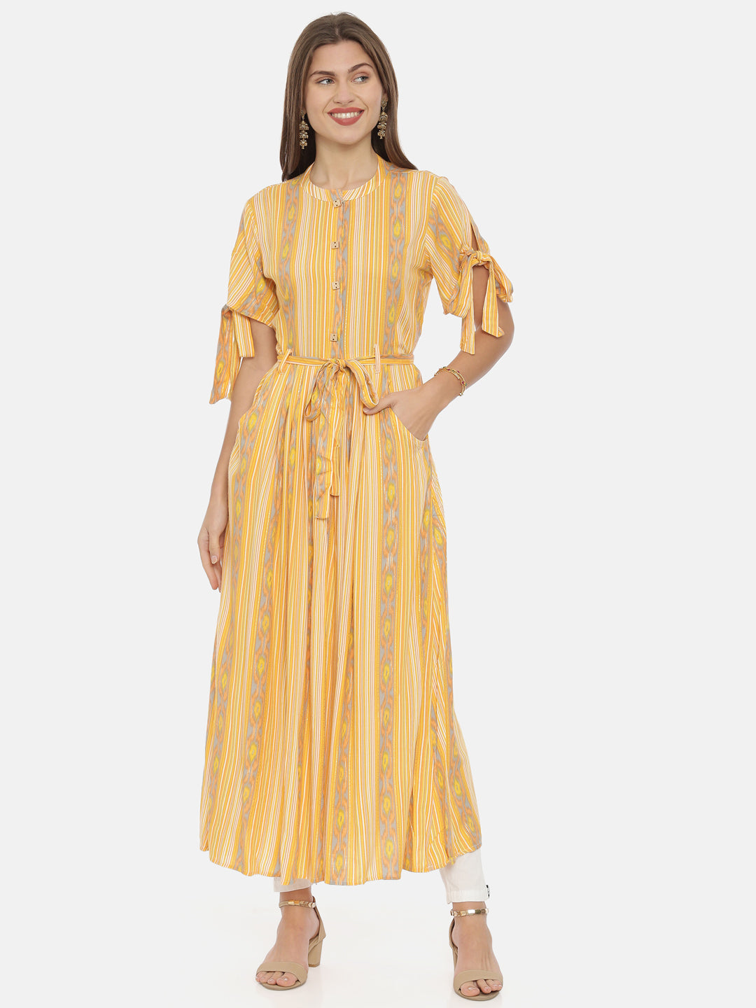 Neeru's Amber Printed Anarkali Kurta