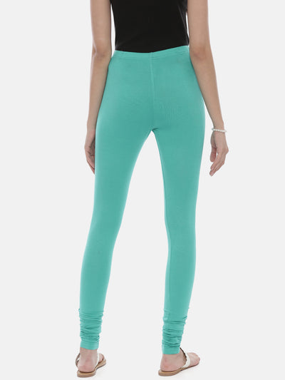 Neeru's Mint Color Lycra Fabric Leggings