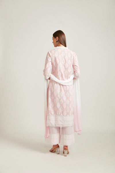 Neeru's Pink Color Cotton Fabric Salwar Kameez