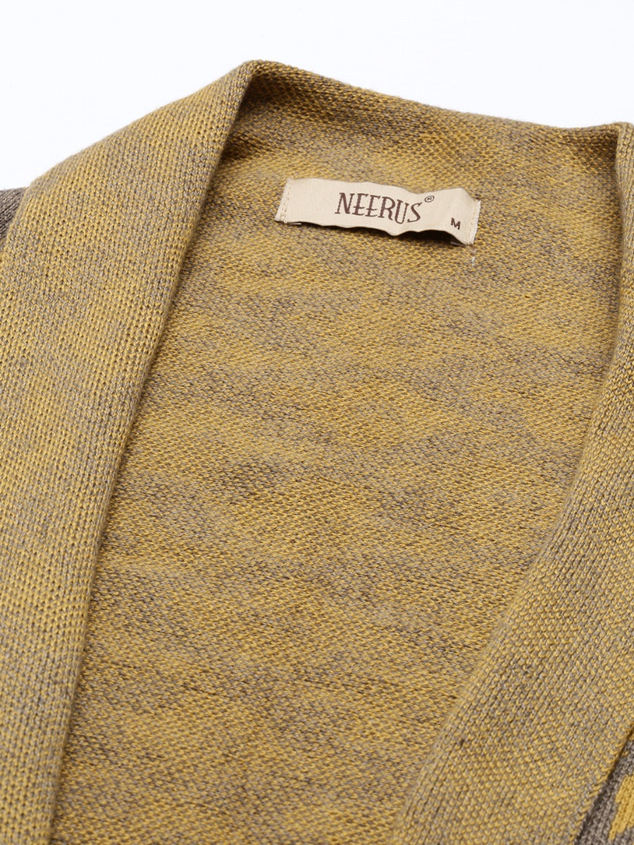 Neeru's Olive Color Winter Wear Shrug