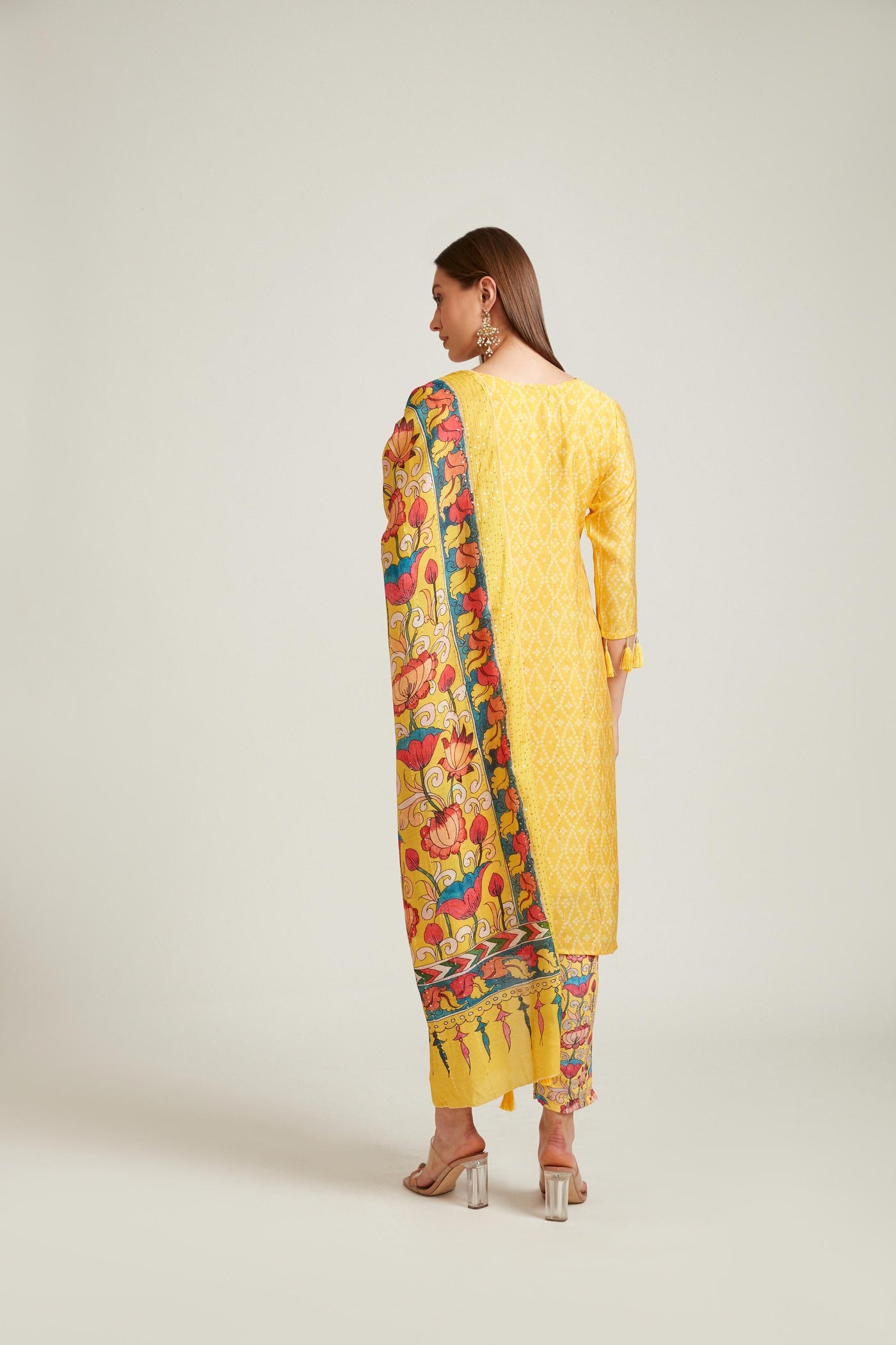 Neeru's Mustard Color Rayon Fabric Salwar Kameez