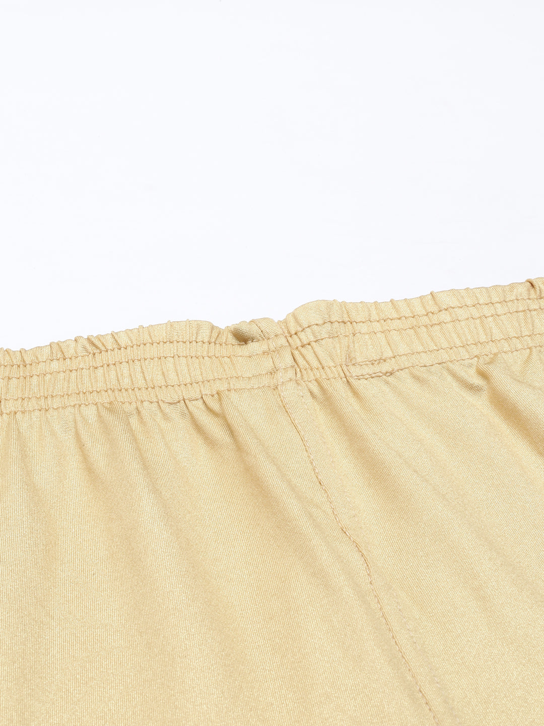 Neeru's Gold Color Shimmer Fabric Leggings